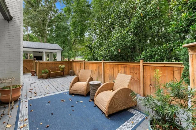 a view of a golf course with a lake