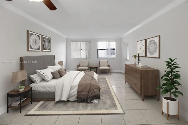 a bedroom with a balcony a bed and a couch