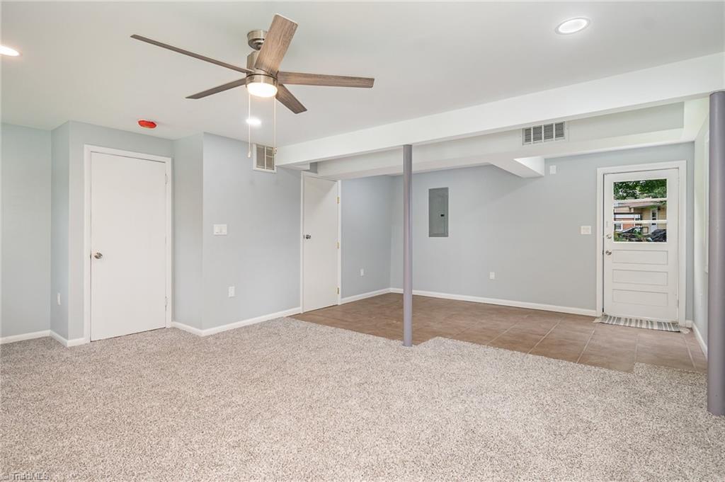 2102 Castlerock Road Greensboro, NC 27406 - Photo 23 of 32 Basement/Lower Level - Door leading to backyard