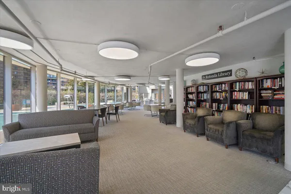 a view of a chairs and table in a room