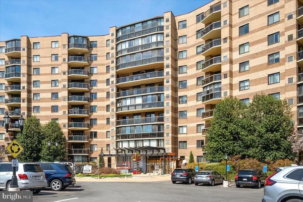 front view of a building with a street
