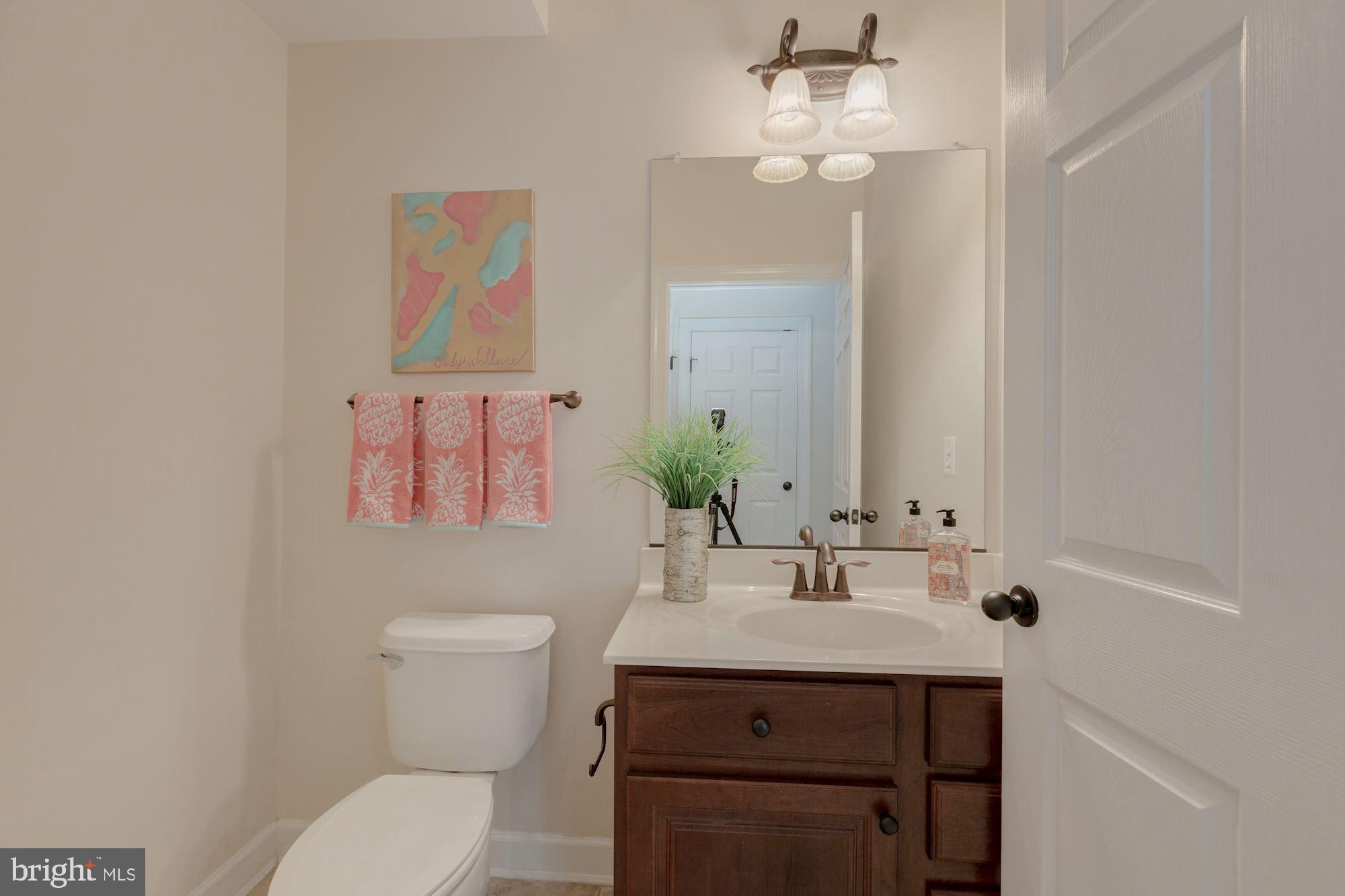 5146 Brawner Place Alexandria, VA 22304 - Photo 23 of 32 a bathroom with a sink vanity mirror and toilet
