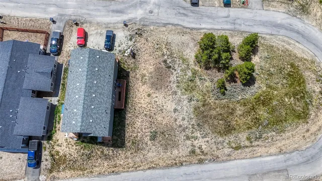 a aerial view of a house
