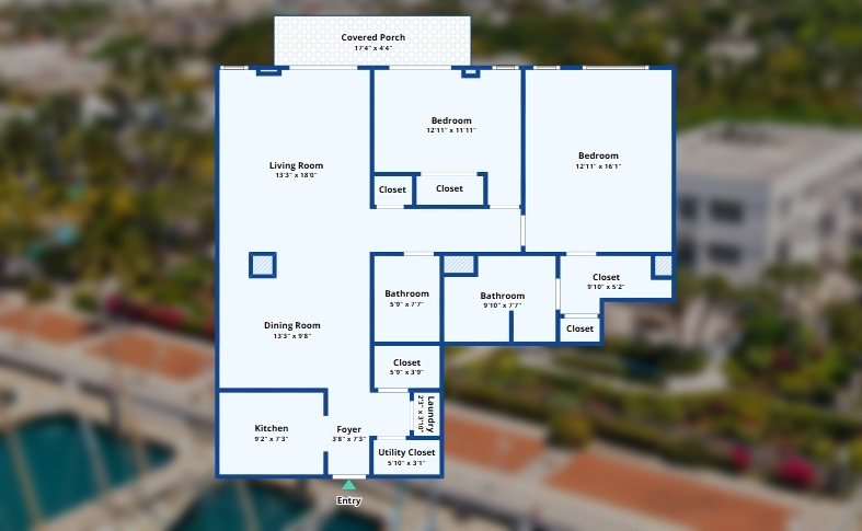 115 Front Street, Unit 102 Key West, FL 33040 - Photo 25 of 25 Floor plan- per Zillow showcase scan- buyer to verify