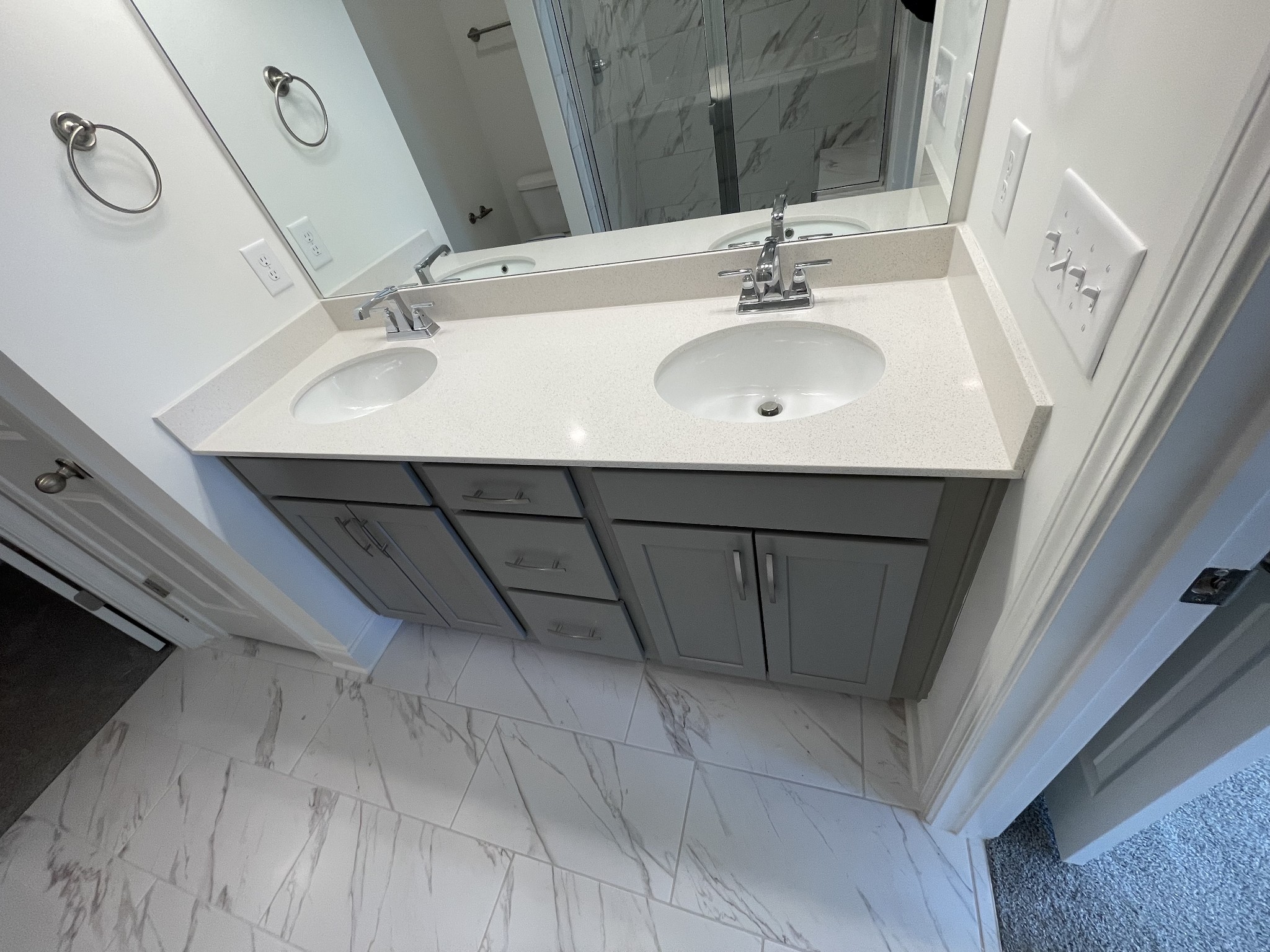 1156 June Wilde Ridge Spring Hill, TN 37174 - Photo 10 of 20 a bathroom with a sink and a mirror