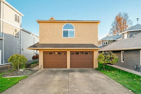 a front view of a house