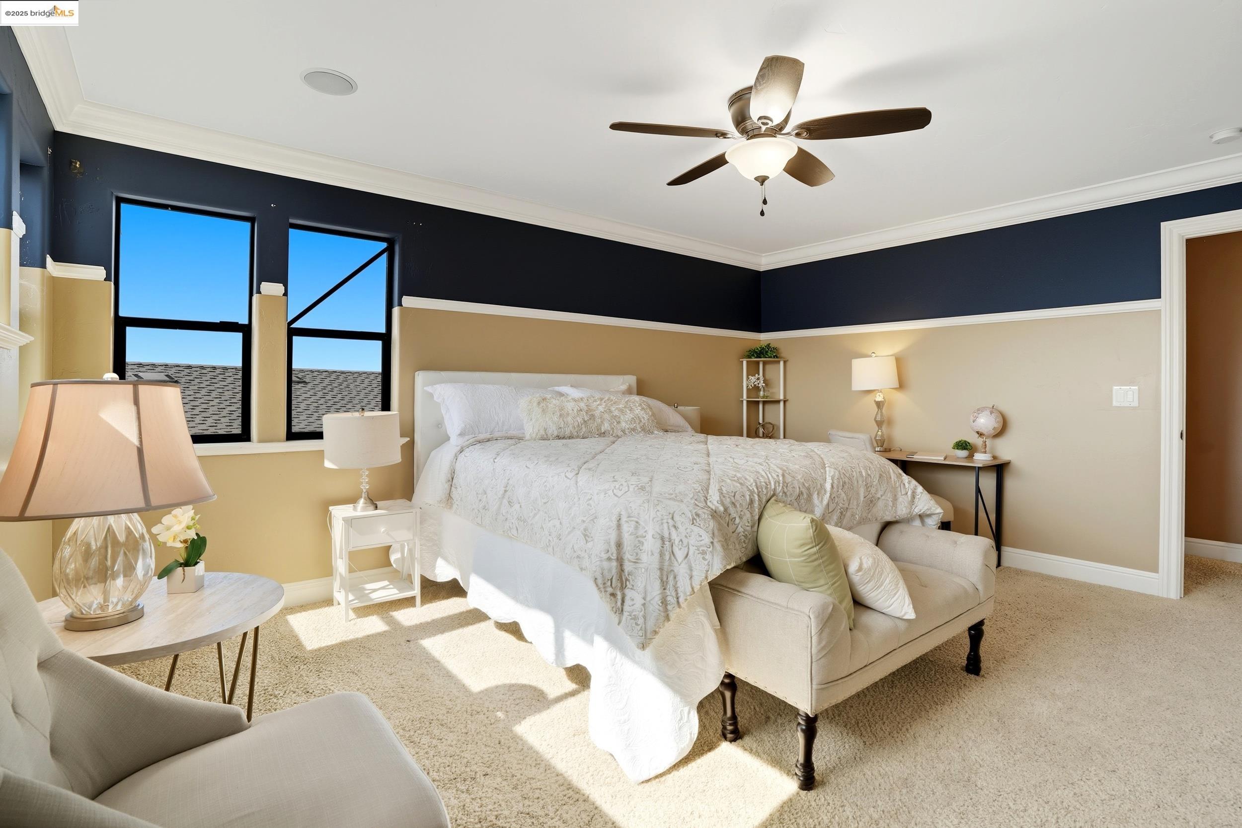 4814 S Point Discovery Bay, CA 94505 - Photo 38 of 52 a bedroom with a bed and a ceiling fan