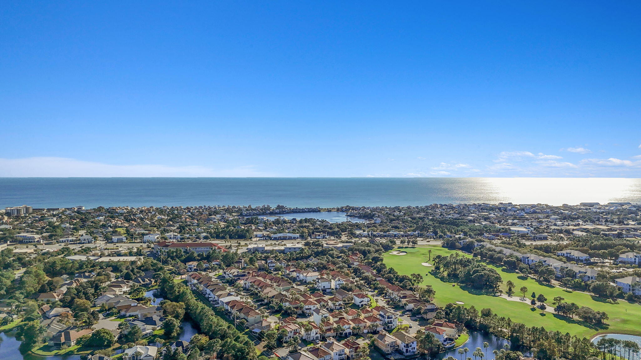 4739 Amhurst Circle Destin, FL 32541 - Photo 35 of 37 an aerial view of residential building and trees around