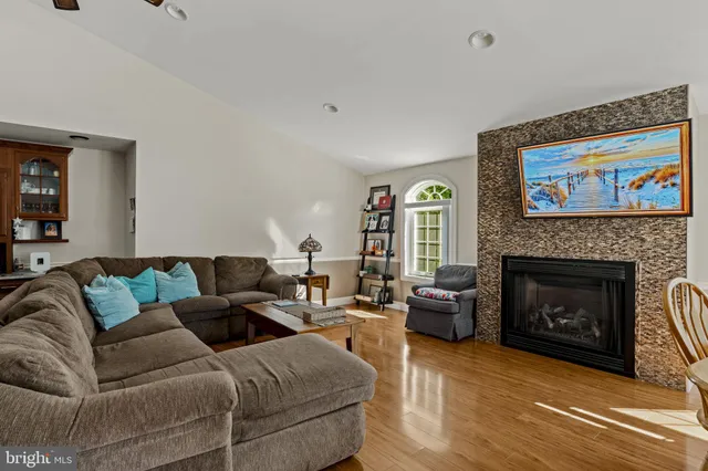 a view of a house with sitting area and furniture