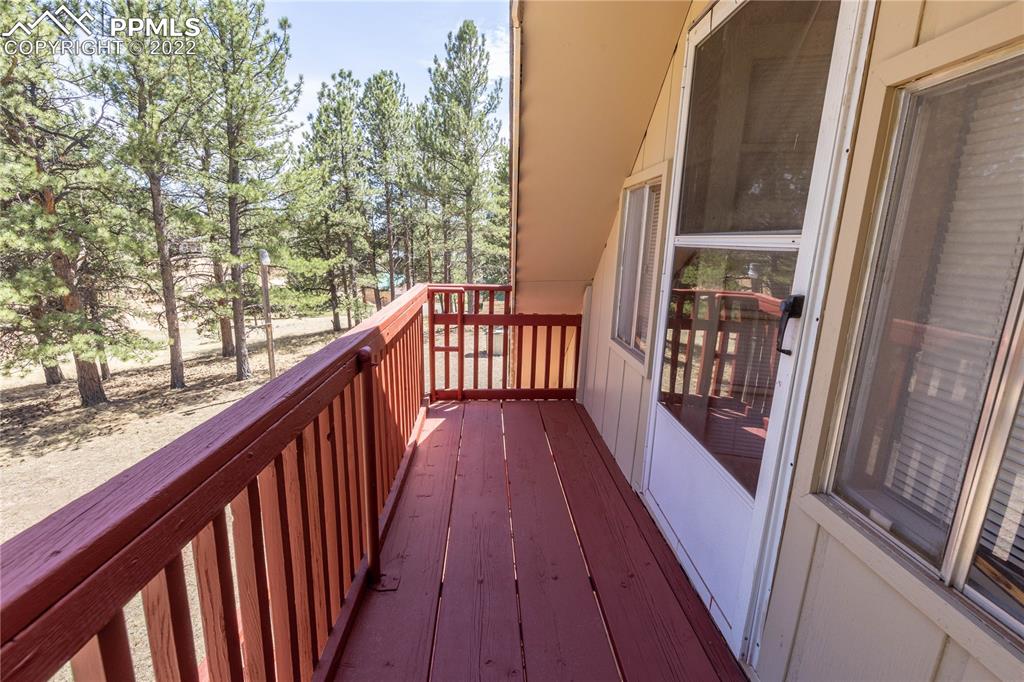 442 Due S Road Florissant, CO 80816 - Photo 40 of 43 a view of balcony with wooden floor