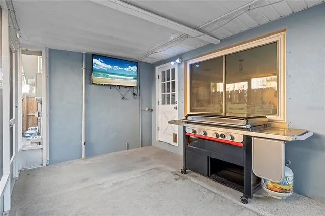 a view of a house with patio