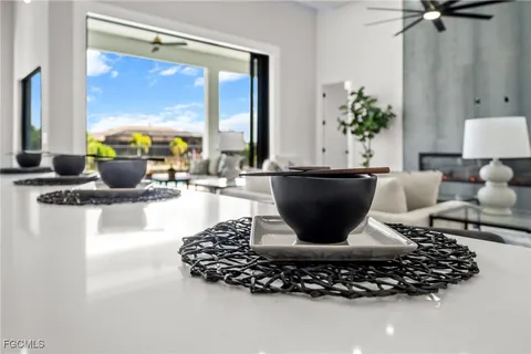 a view of a balcony with city