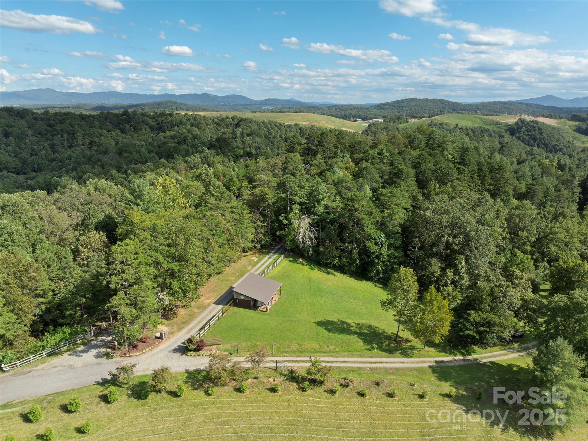 298 Lone Pine Road Alexander, NC 28701 - Photo 47 of 48 a view of a yard with an outdoor space