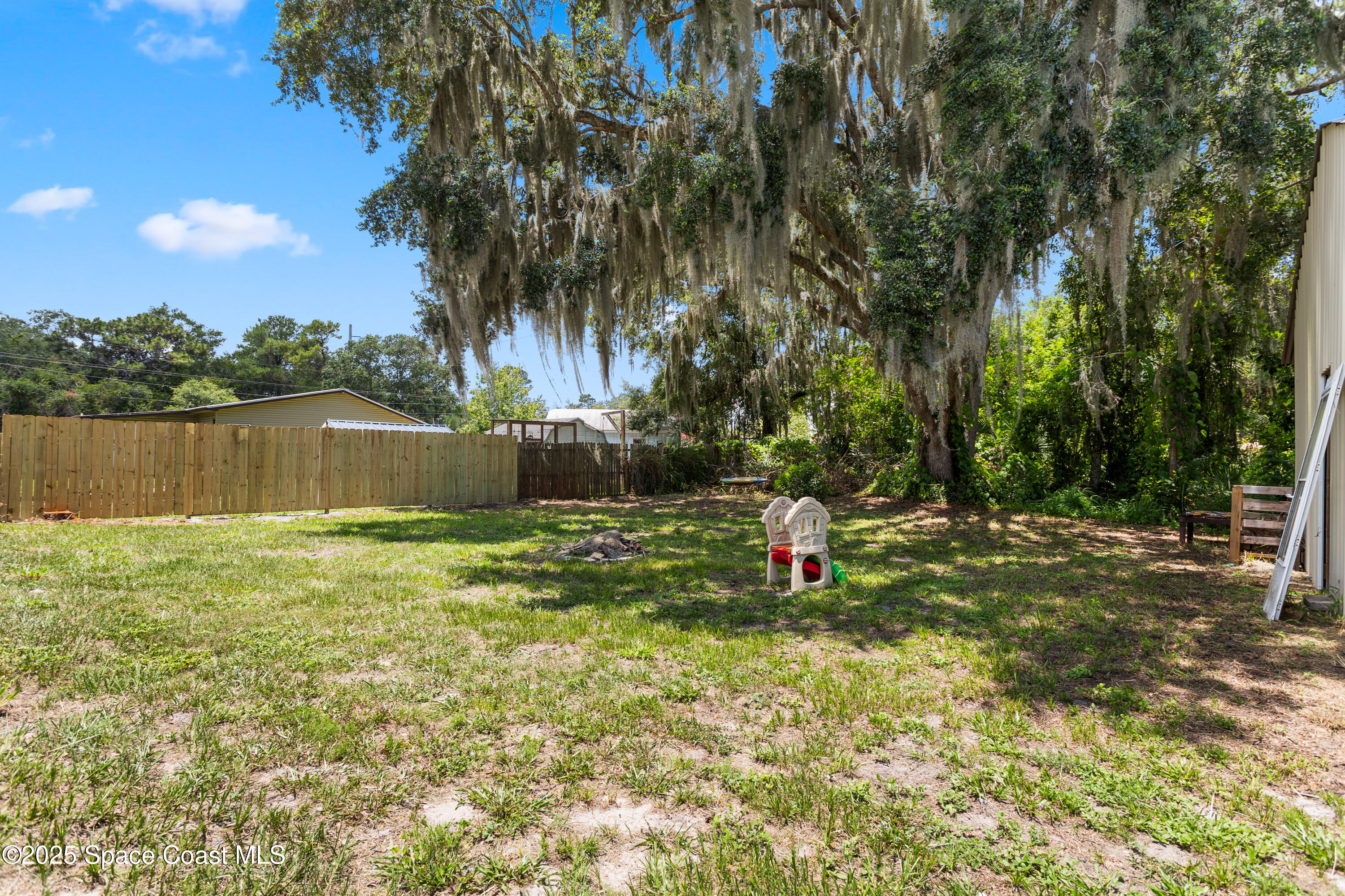 5964 Travis Street Mims, FL 32754 - Photo 33 of 45 a view of a backyard with a tree