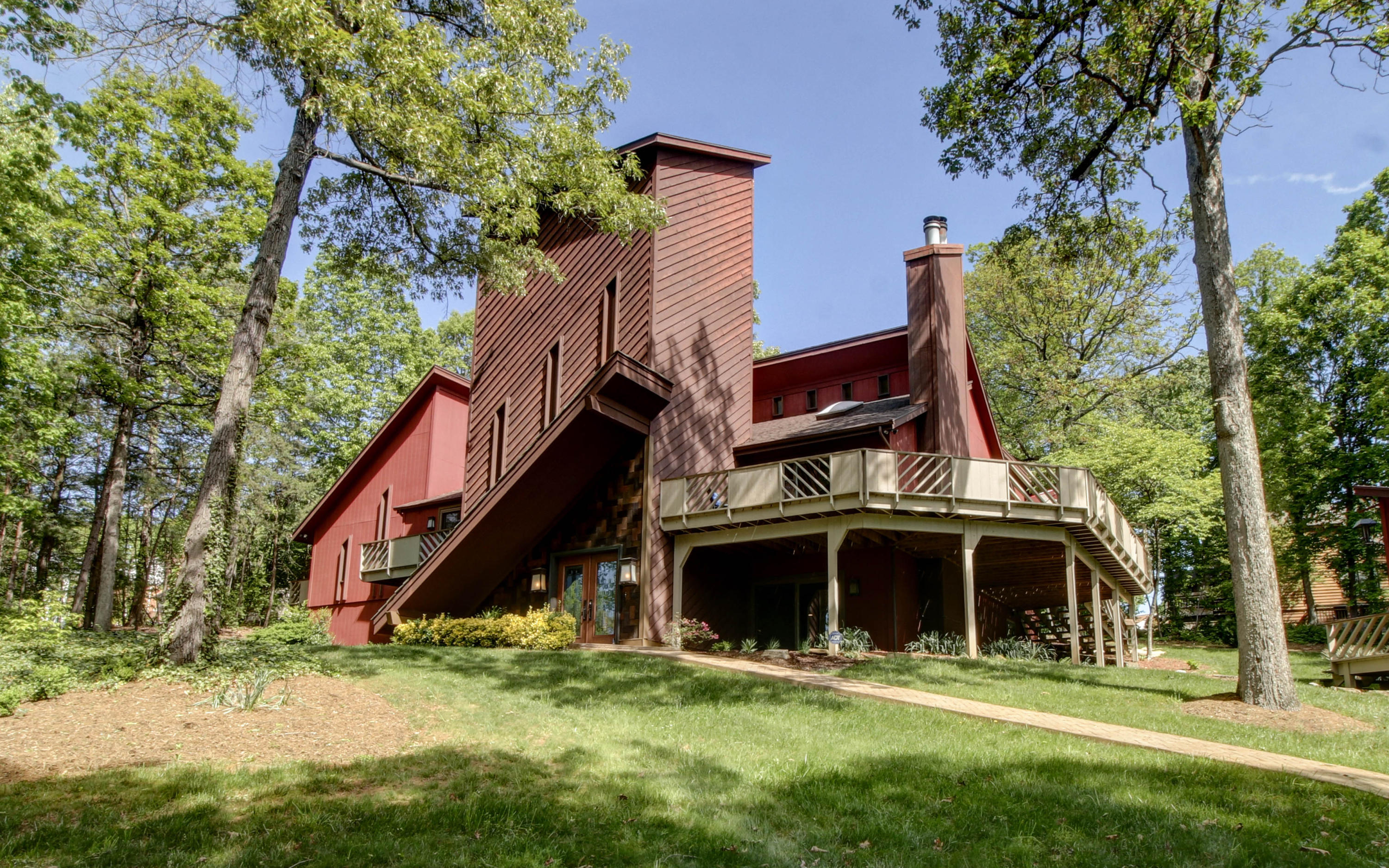 16 Stonehaven Lane Blue Ridge, VA 24064 - Photo 45 of 46 a front view of a house with a yard