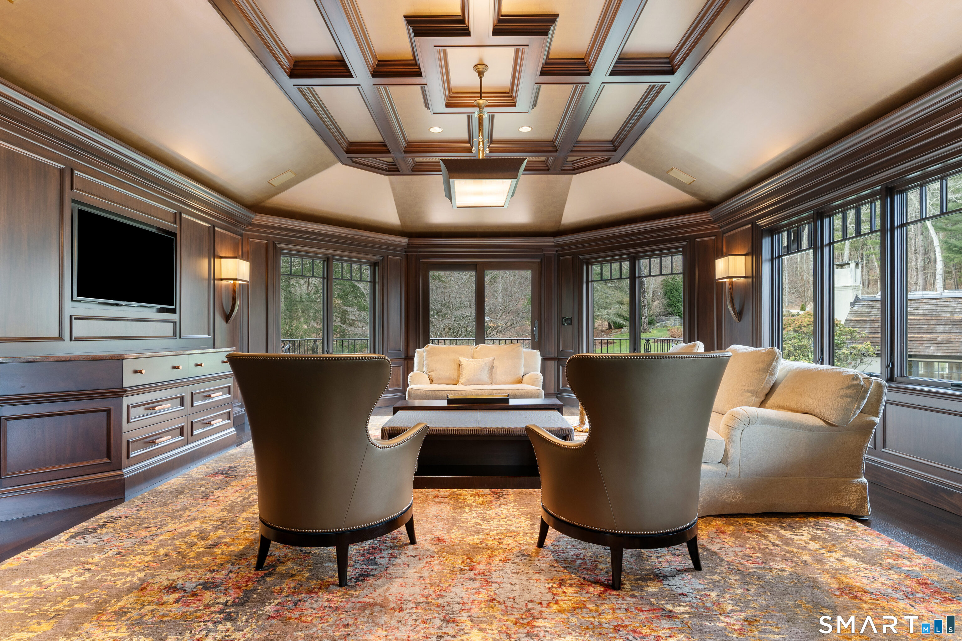 252 River Road Deep River, CT 06417 - Photo 19 of 40 a living room with furniture and a flat screen tv