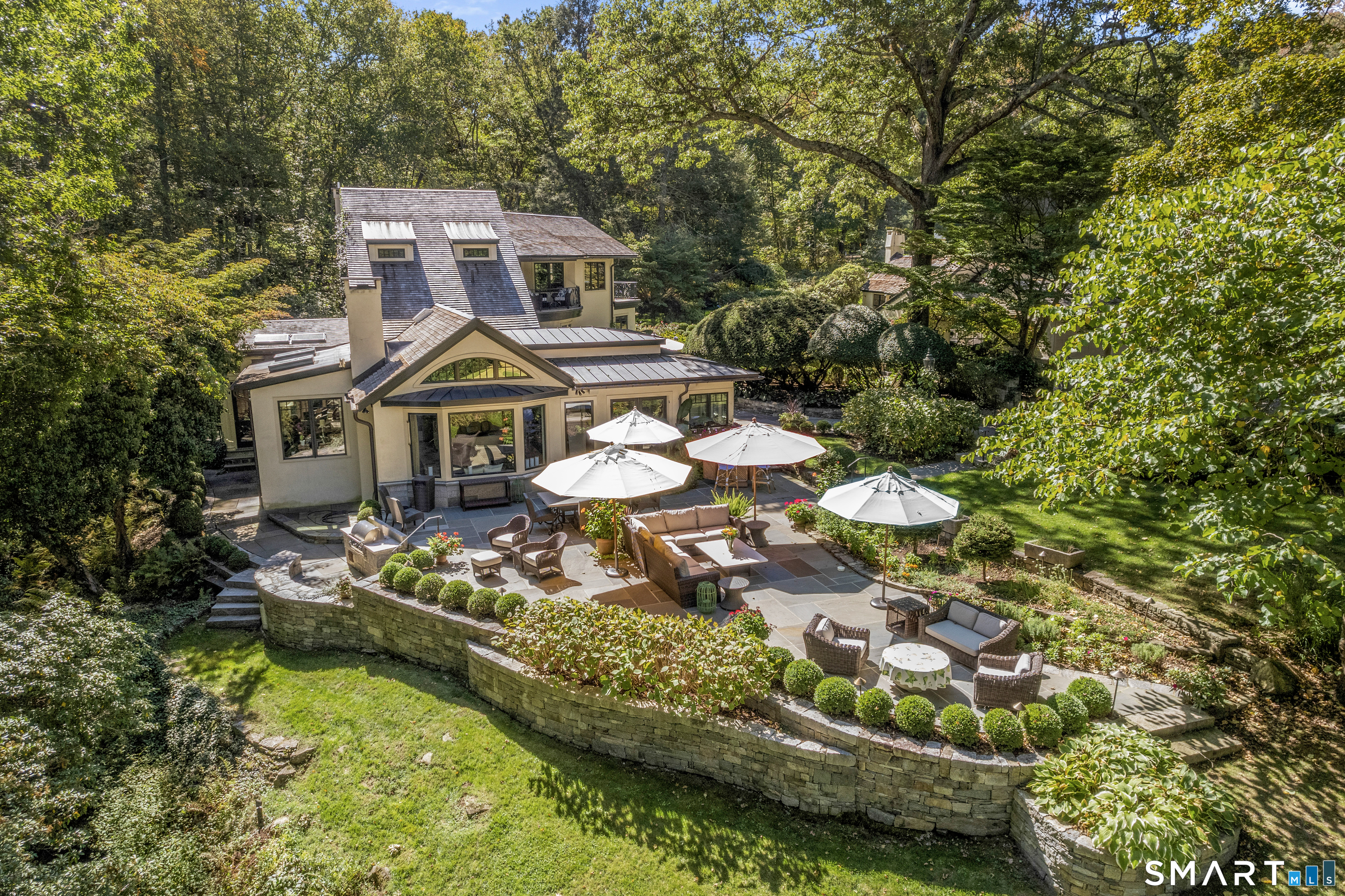252 River Road Deep River, CT 06417 - Photo 30 of 40 a front view of a house with swimming pool and yard