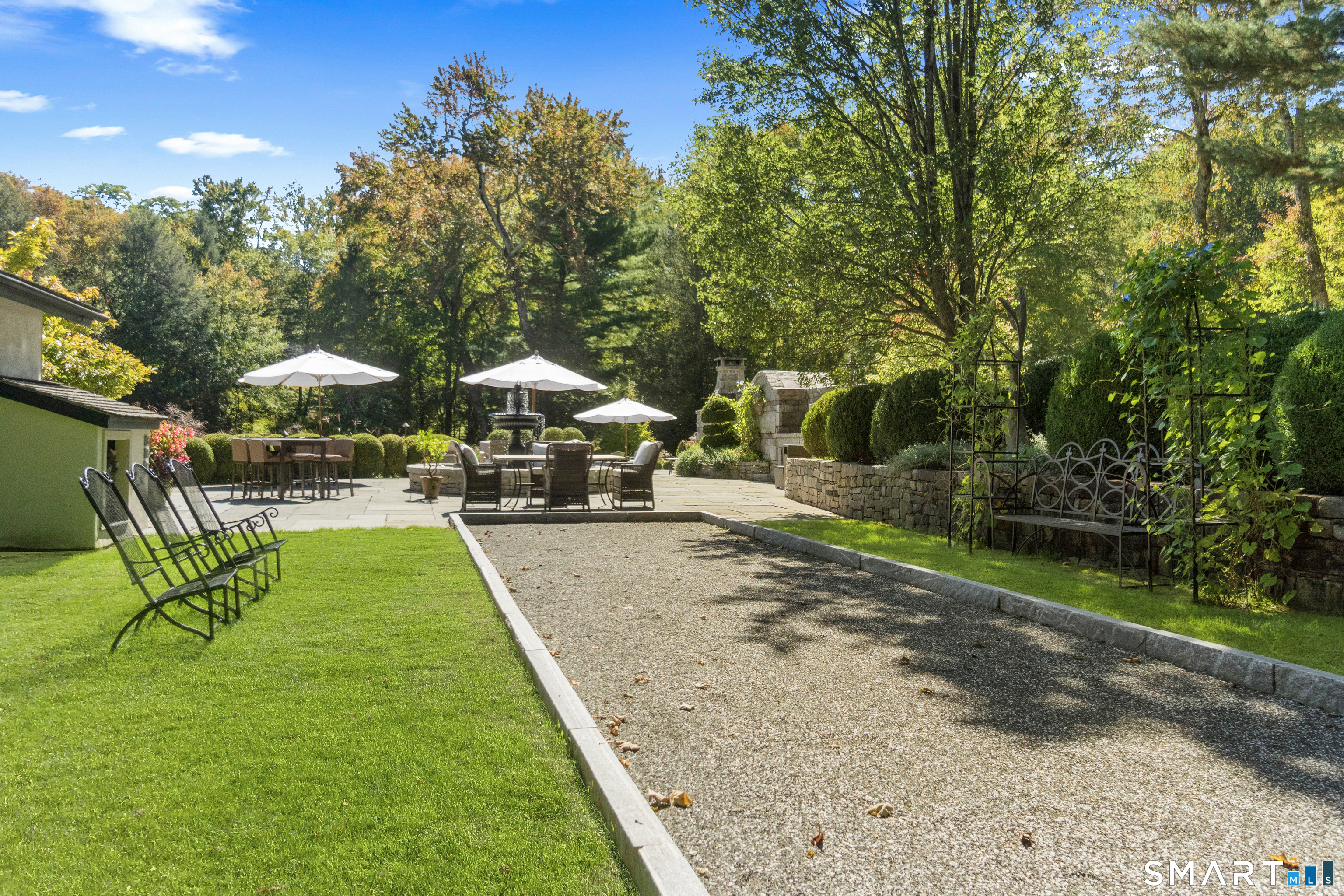 252 River Road Deep River, CT 06417 - Photo 32 of 40 a view of yard with swimming pool and trees