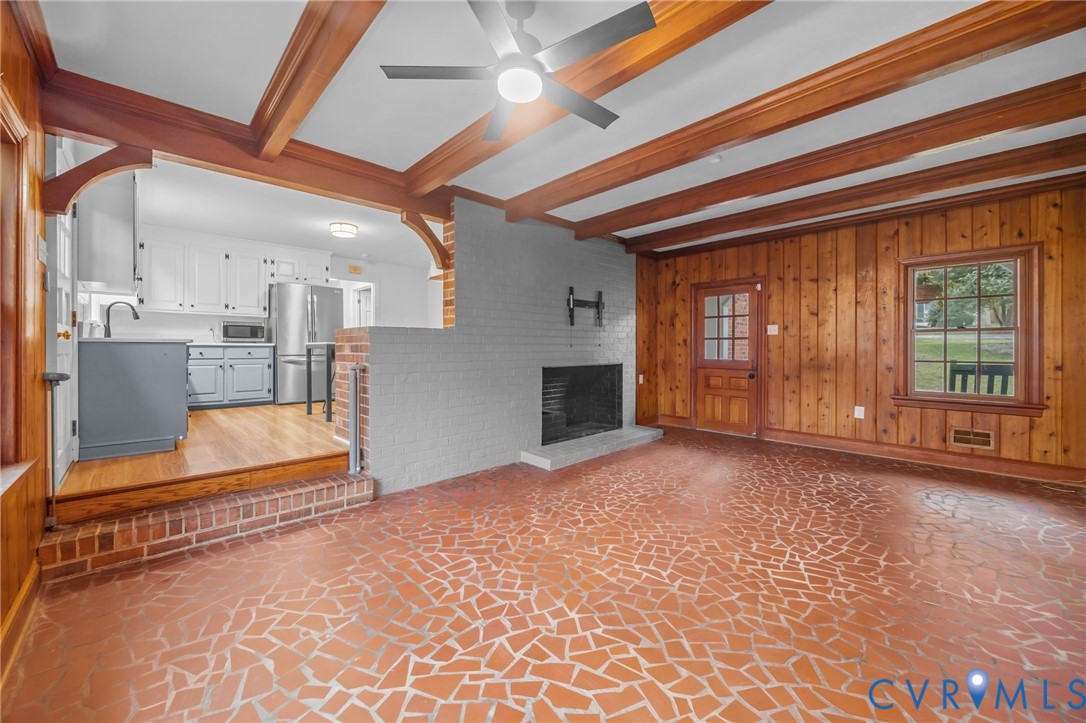 4717 Southmoor Road North Chesterfield, VA 23234 - Photo 20 of 50 a view of an empty room with a fireplace and a window