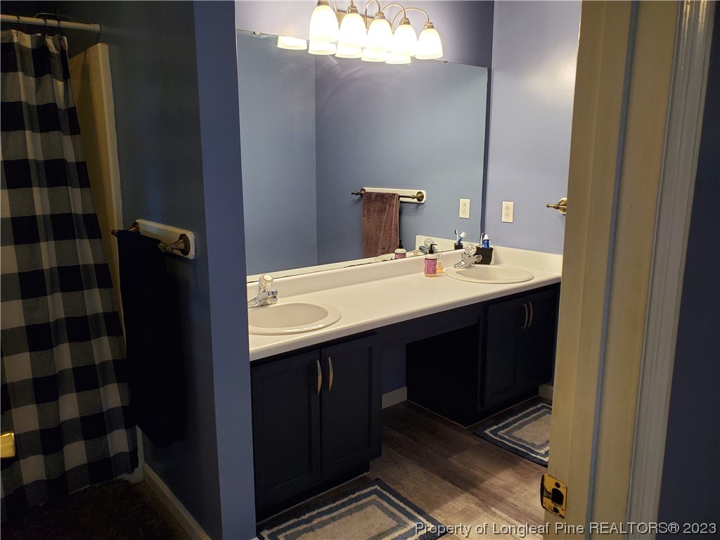 563 Sawyer Road Cameron, NC 28326 - Photo 33 of 43 a bathroom with a sink and a mirror