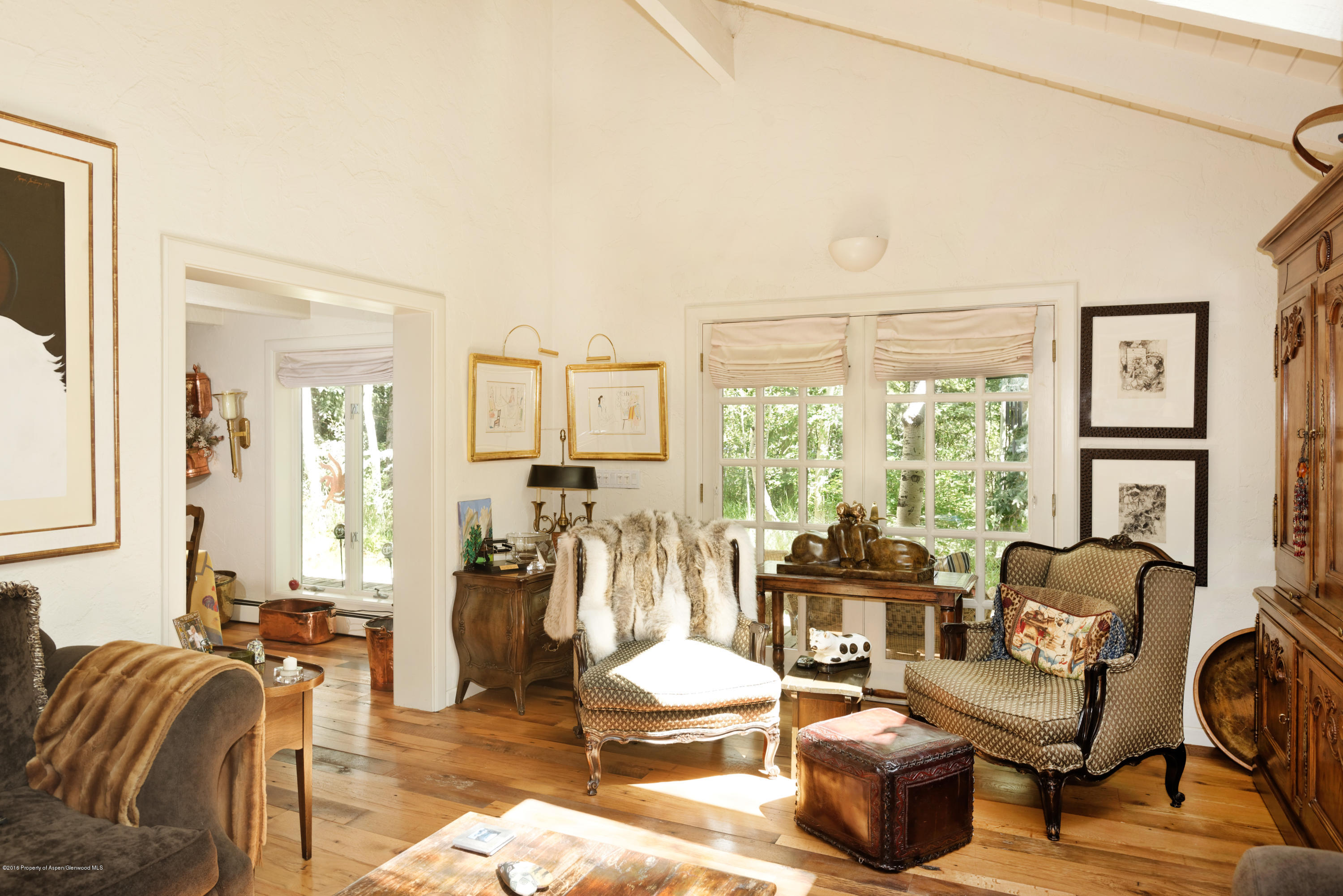 1300 Riverside Drive Aspen, CO 81611 - Photo 3 of 24 a living room with furniture and a large window
