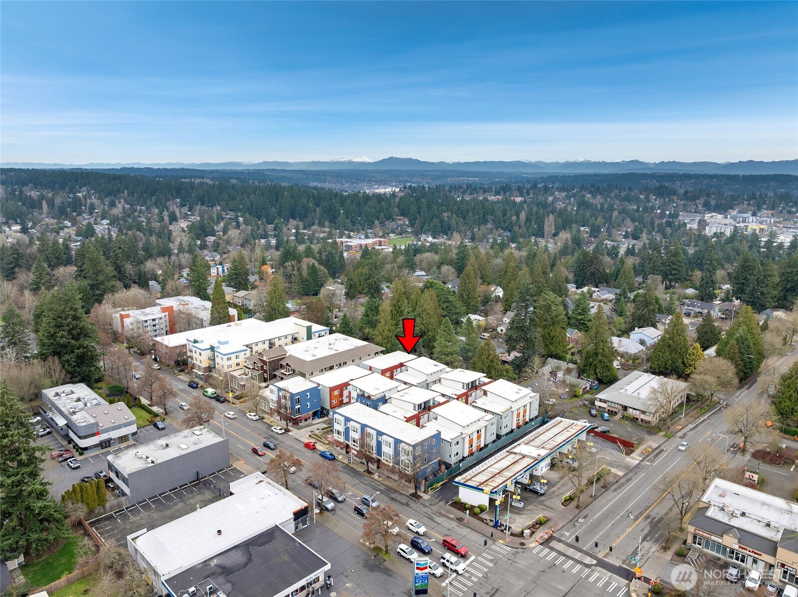 12522 15th Avenue Northeast, Unit B Seattle, WA 98125 - Photo 35 of 40 an aerial view of a city with lots of residential buildings
