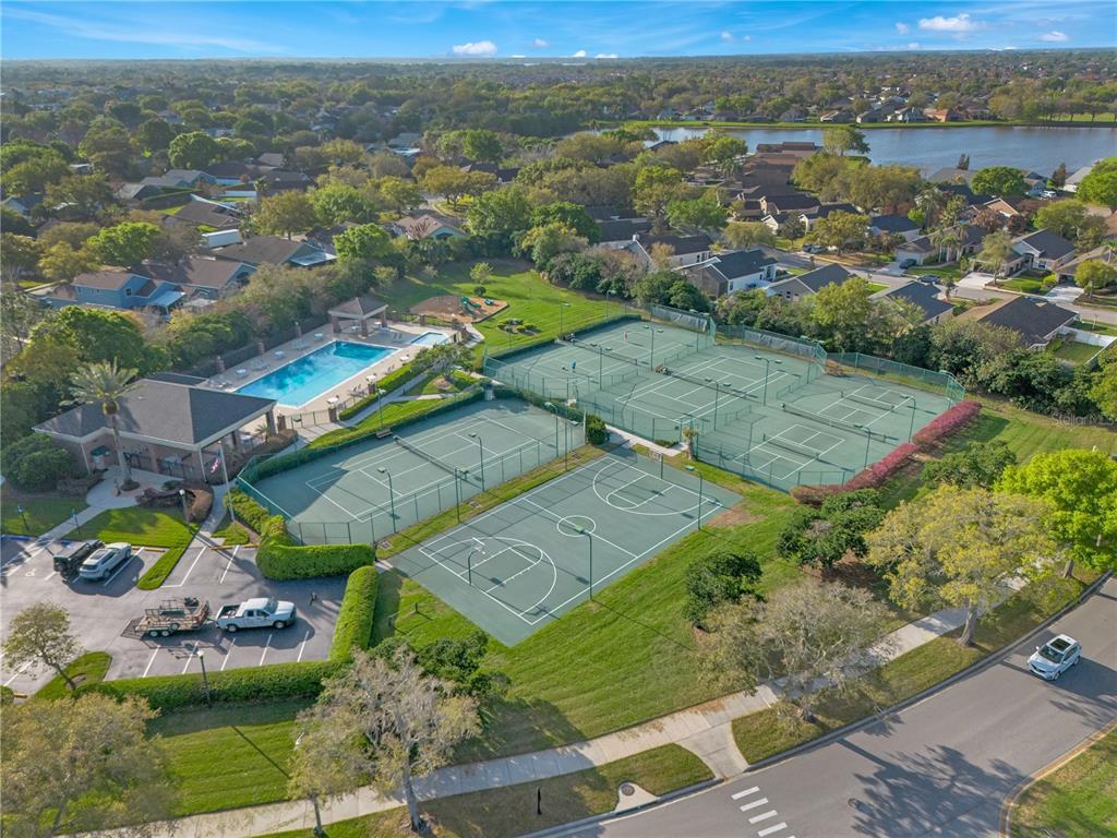357 Kirkhill Street Ocoee, FL 34761 - Photo 35 of 36 an aerial view of residential houses with outdoor space
