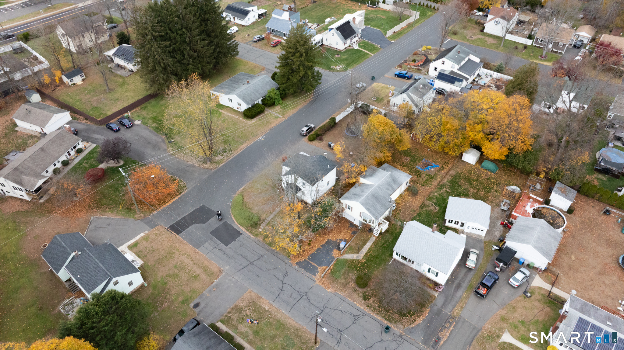 3 Sandra Street Bristol, CT 06010 - Photo 30 of 31 an aerial view of a house with a swimming pool