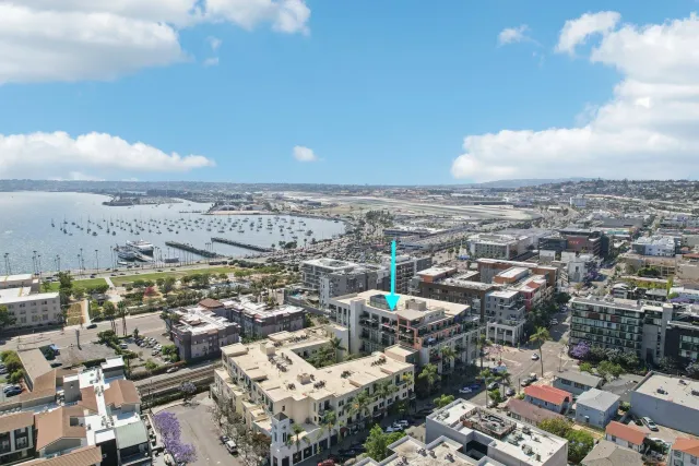 a view of terrace with city view