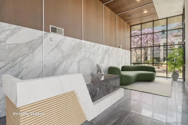 a view of a terrace with sitting area