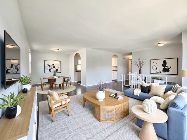3324 Laurel Lane Hazel Crest, IL 60429 - Photo 3 of 26 a living room with furniture and a potted plant