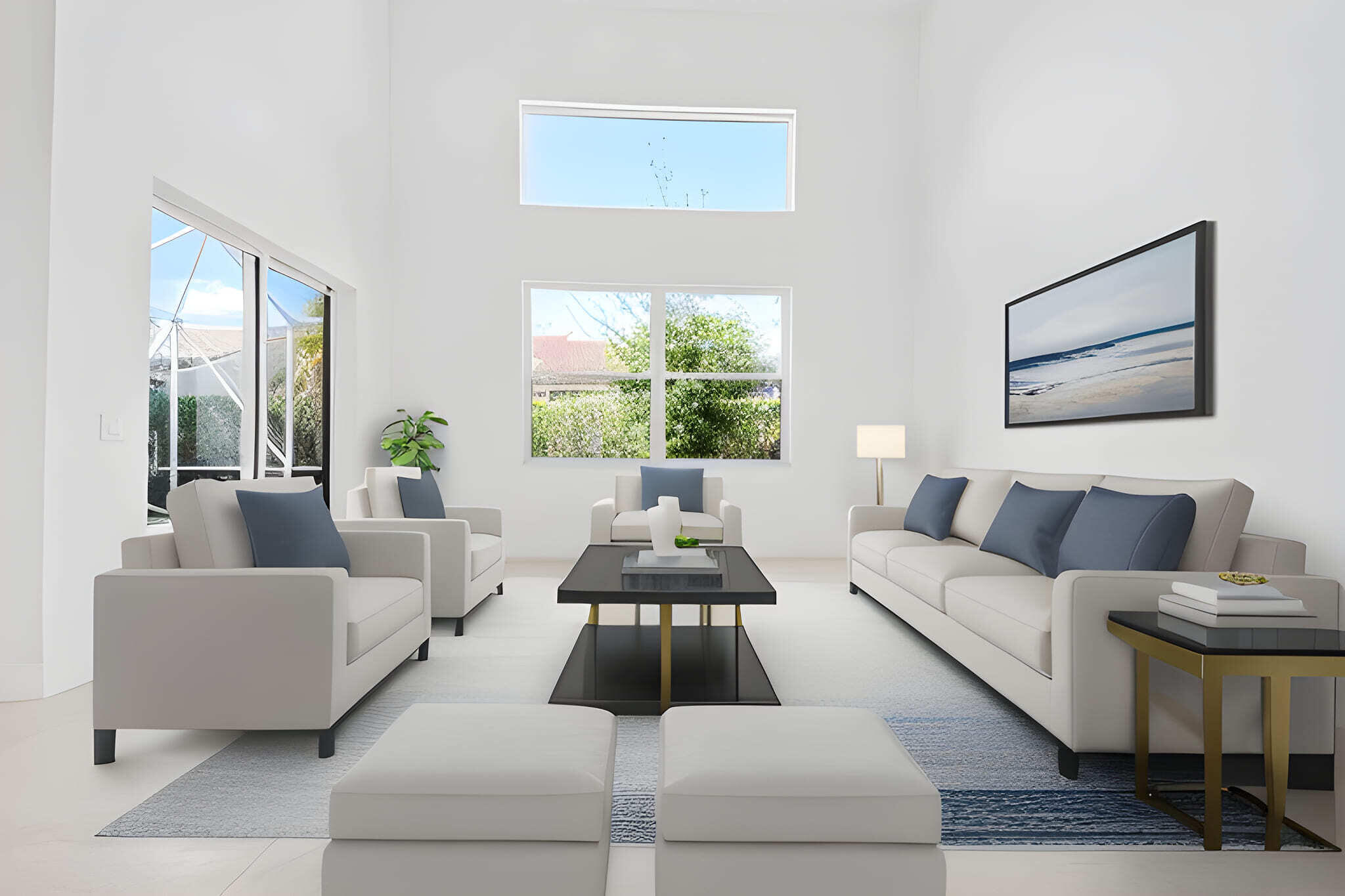 6438 Brava Way Boca Raton, FL 33433 - Photo 8 of 51 living room virtually staged