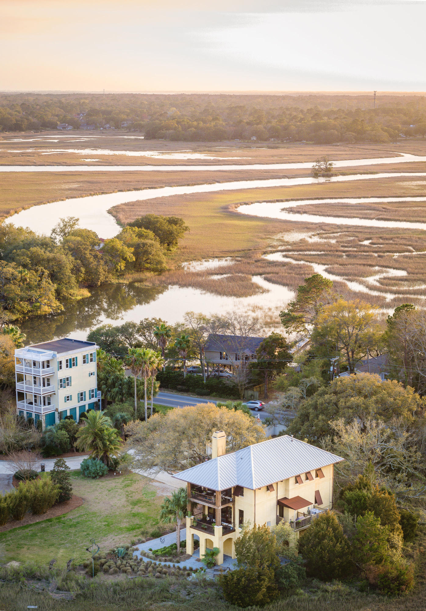 4 Old Summer House Road Charleston, SC 29412 - Photo 3 of 39 Aerial from front of house