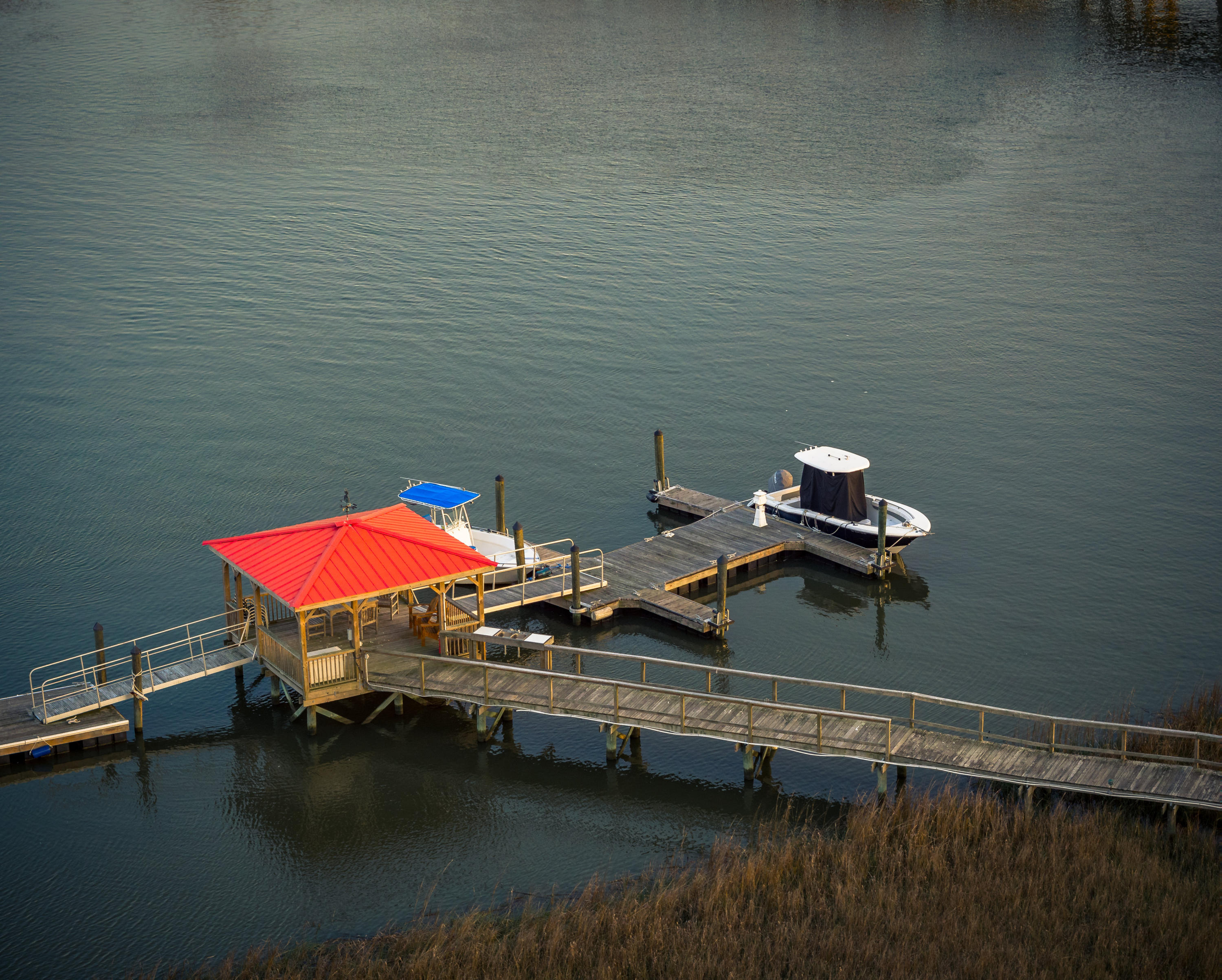 4 Old Summer House Road Charleston, SC 29412 - Photo 39 of 39 Aerial of dock zoomed