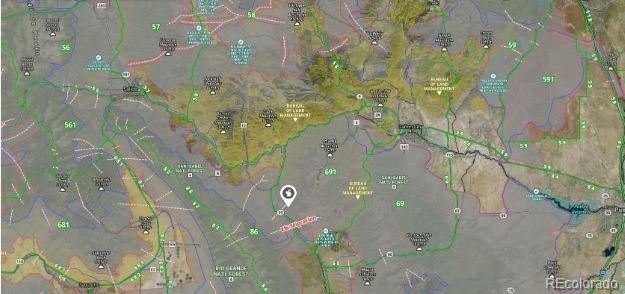 781 Ridgeway Road Cotopaxi, CO 81223 - Photo 40 of 42 an aerial view of a residential houses with yard