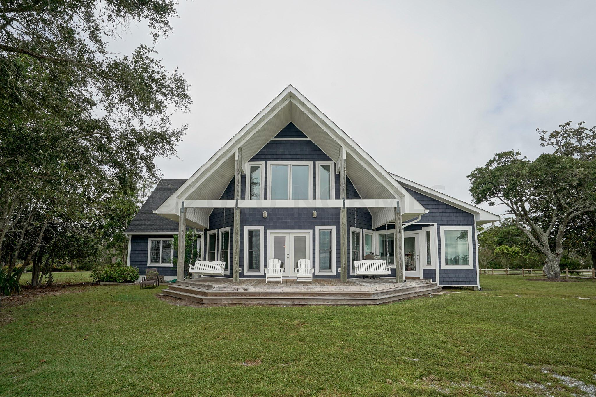 270 Landing Road Beaufort, NC 28516 - Photo 4 of 39 Water Side of House