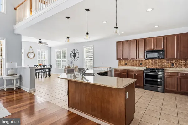 a large kitchen with lots of counter space and appliances
