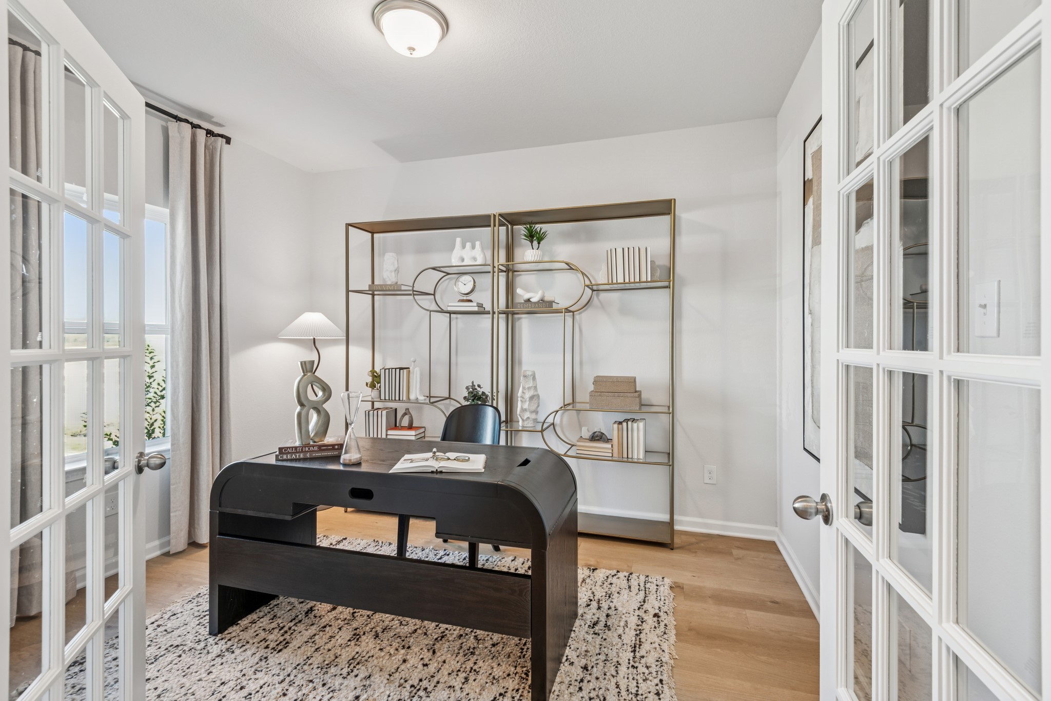 33006 School Hl Road Fulshear, TX 77441 - Photo 3 of 20 The Kettering II- Study with French Doors. Staged model home shown for illustration only; actual features, colors, and upgrades may vary.