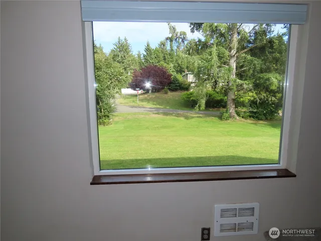 a view of a window in a room