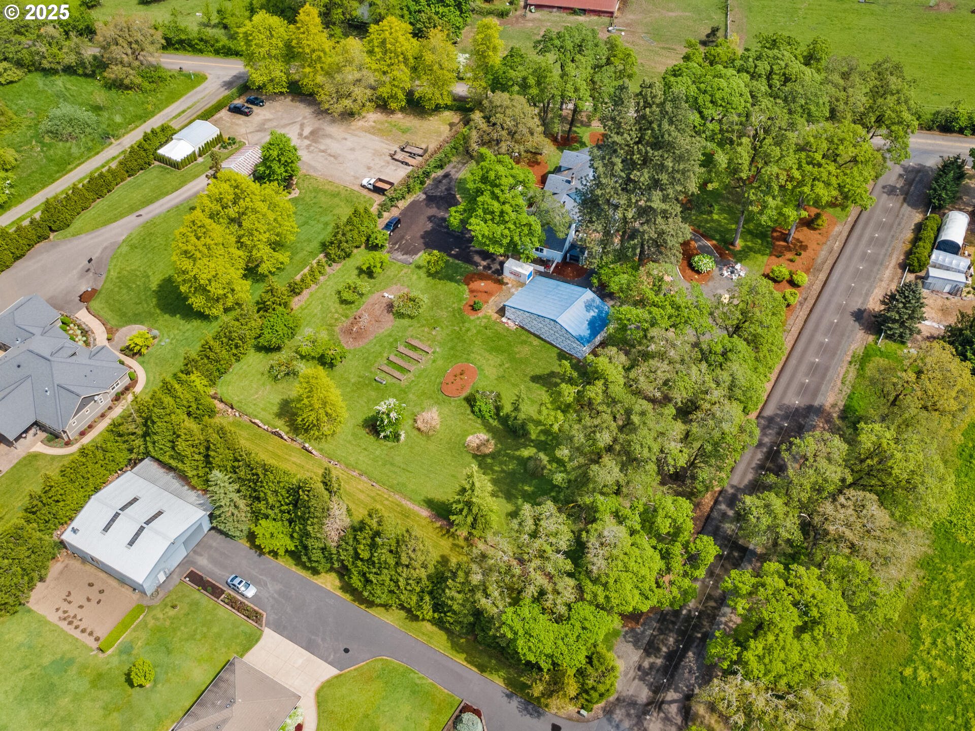 23751 Schultz Road Northeast Aurora, OR 97002 - Photo 44 of 48 an aerial view of a residential houses with outdoor space