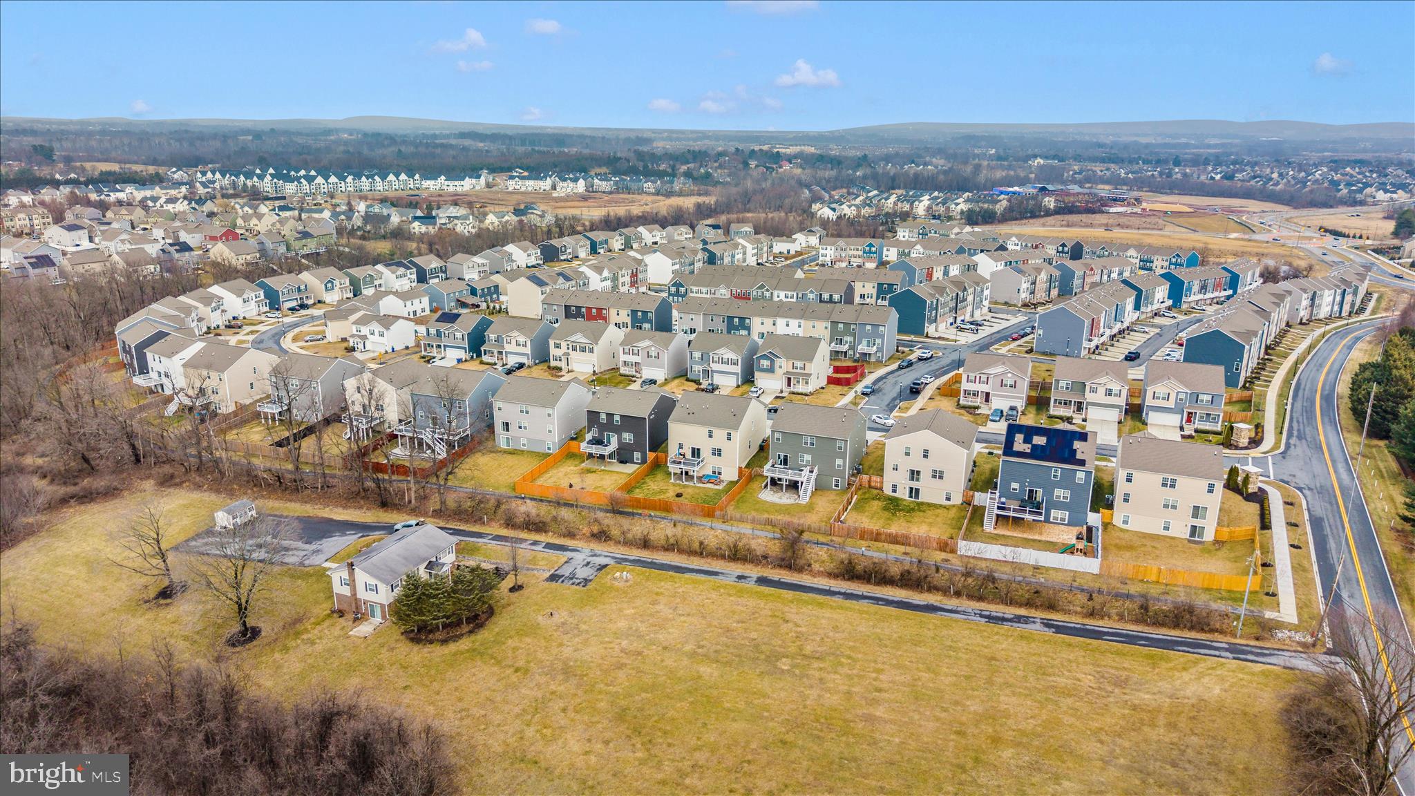 2086 Pomona Way Frederick, MD 21702 - Photo 64 of 77 an aerial view of residential houses with outdoor space