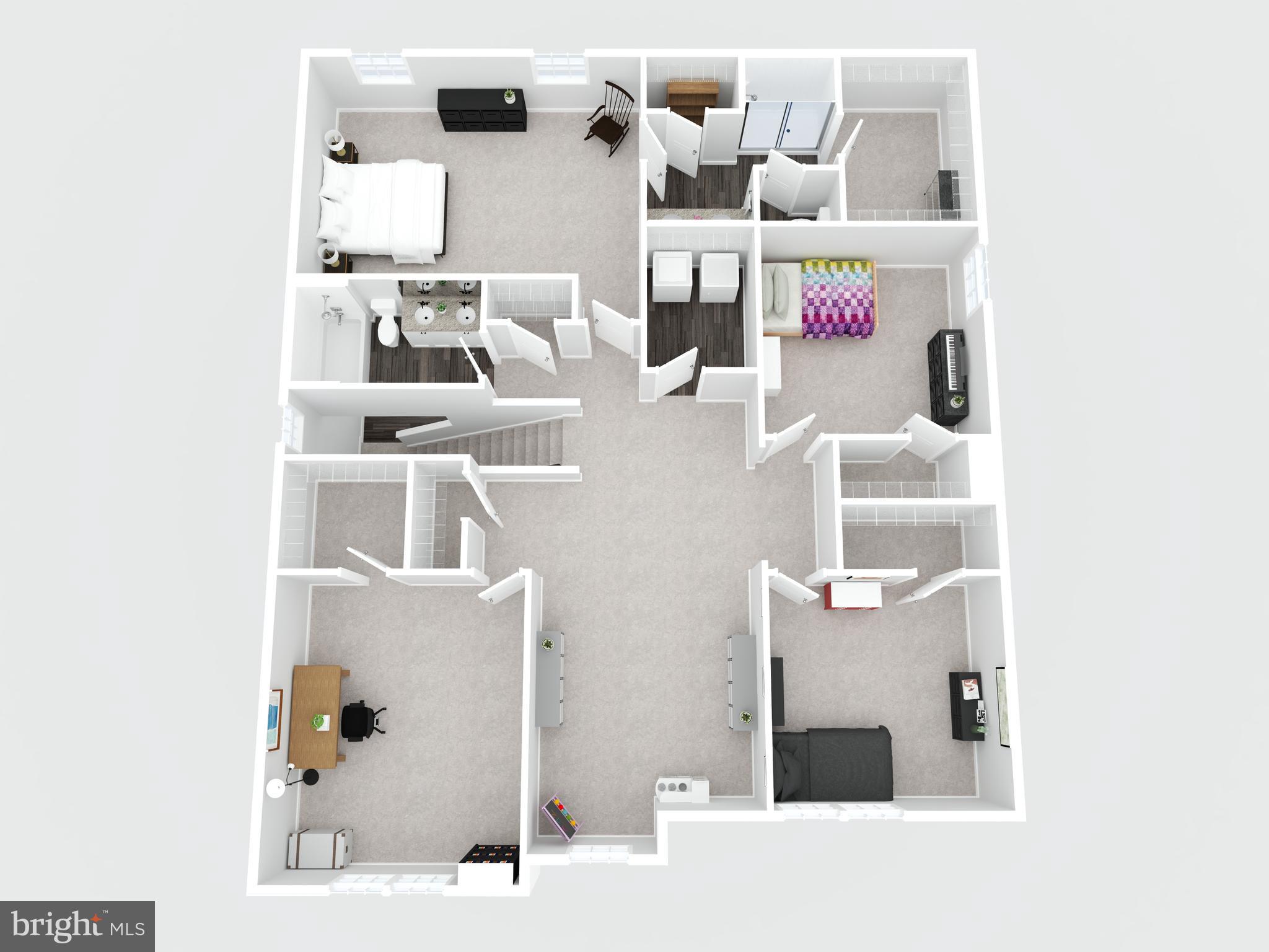 2086 Pomona Way Frederick, MD 21702 - Photo 72 of 77 Upper Level 3D - Floor Plan