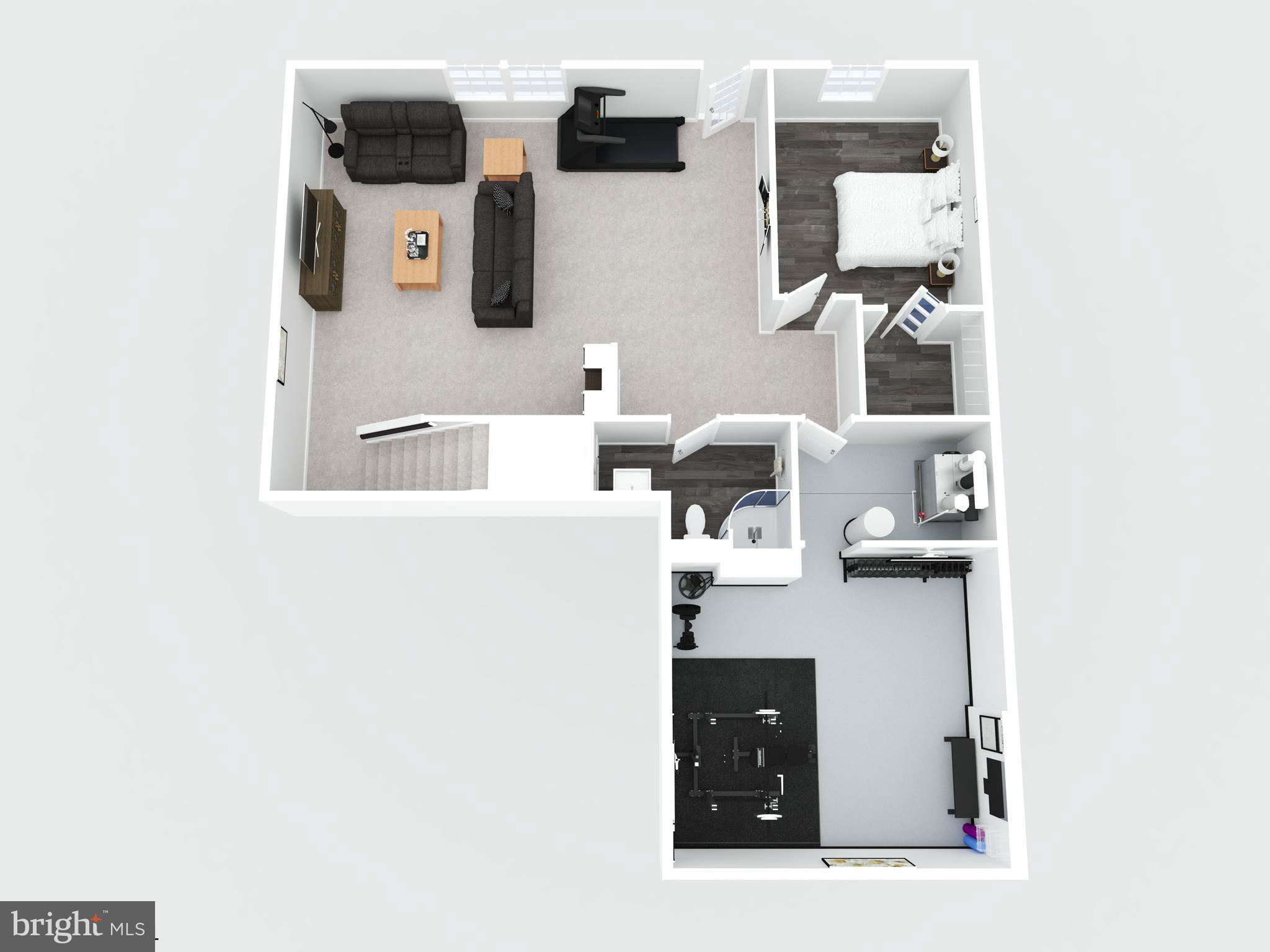 2086 Pomona Way Frederick, MD 21702 - Photo 73 of 77 Lower Level 3D - Floor Plan