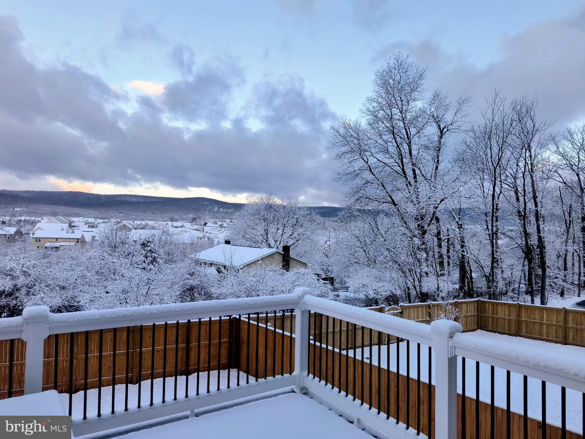 2086 Pomona Way Frederick, MD 21702 - Photo 69 of 77 a view of a roof deck with wooden fence and trees