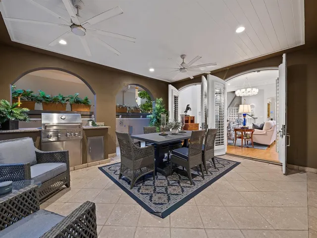 a house view with a garden space