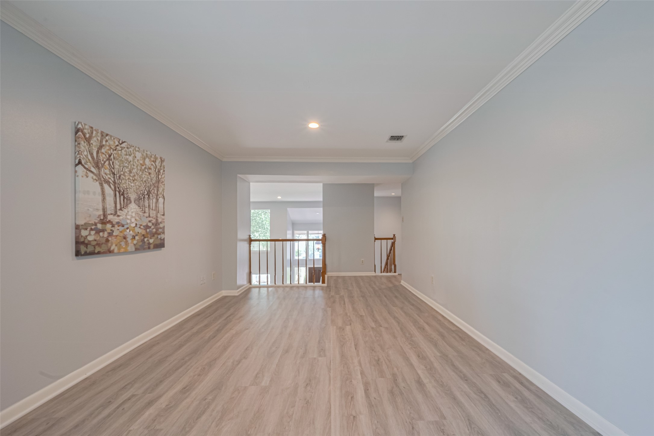 15600 Barkers Landing Road, Unit 20 Houston, TX 77079 - Photo 38 of 49 This versatile space can be used in many ways depending of your lifestyle. A wooden rail provides a loft feel and views of the living room downstairs.