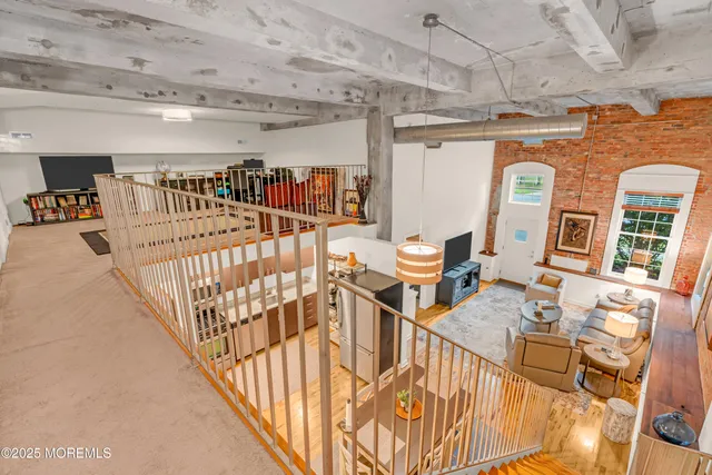 a view of a porch with furniture