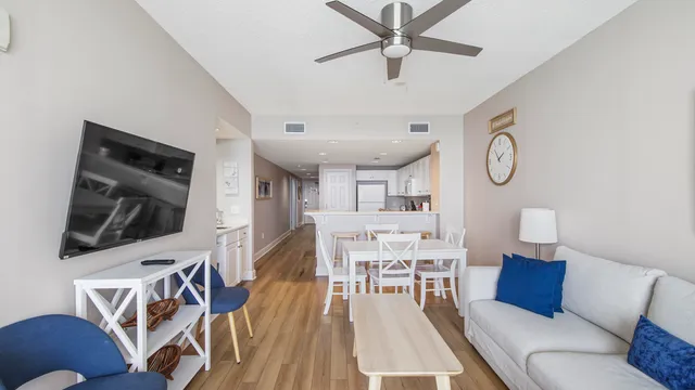 a view of a hallway with closet