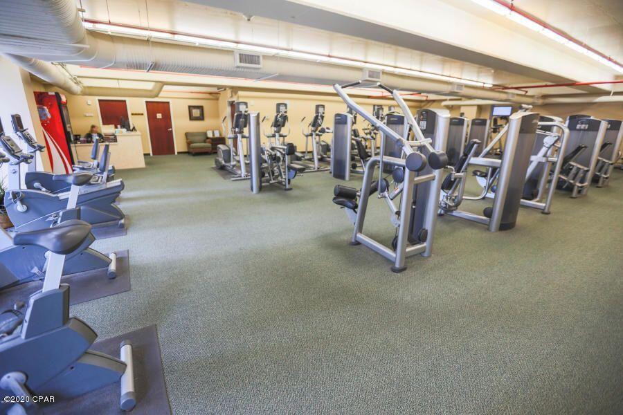 10811 Front Beach Road, Unit 1405 Panama City Beach, FL 32408 - Photo 46 of 76 a view of a room with gym equipment