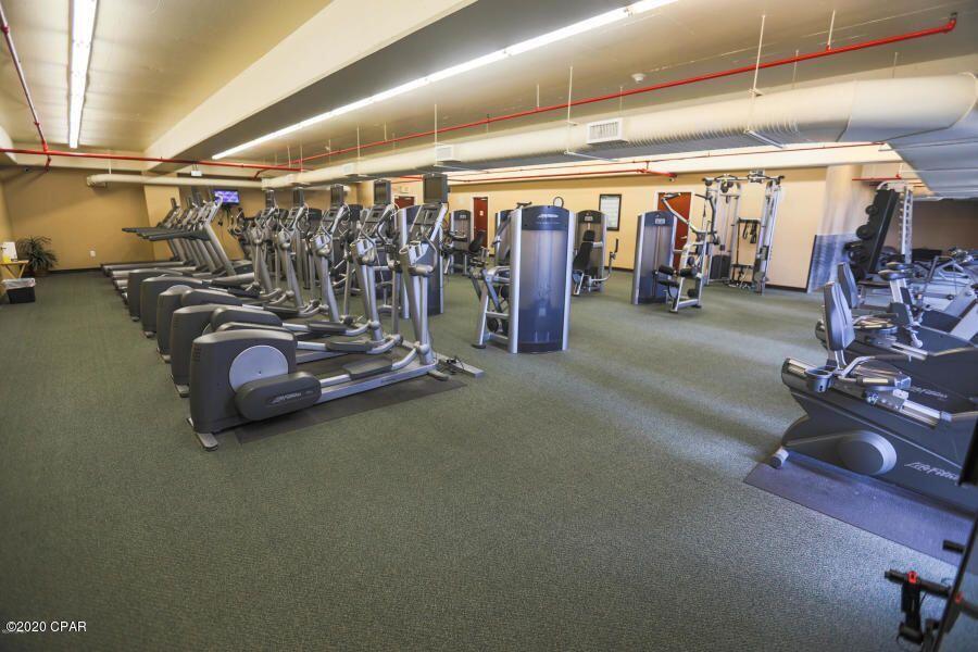 10811 Front Beach Road, Unit 1405 Panama City Beach, FL 32408 - Photo 47 of 76 a view of a room with gym equipment